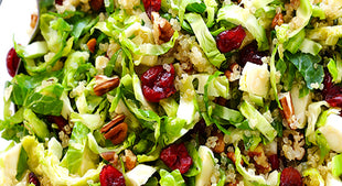Brussels Sprouts, Cranberry and Quinoa Salad