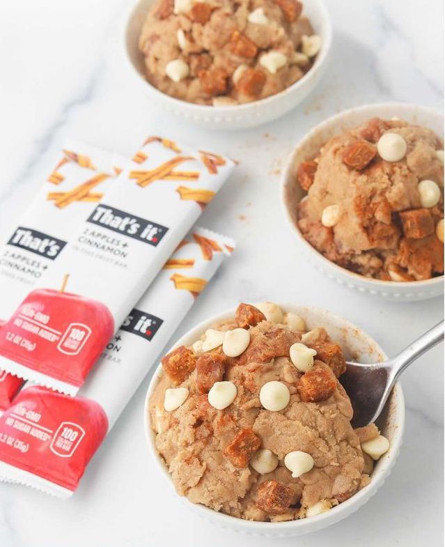 Fall in Love with this Apple Cinnamon Edible Cookie Dough