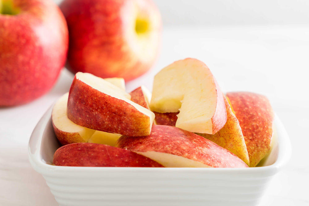 Apple slices in a bowl 1