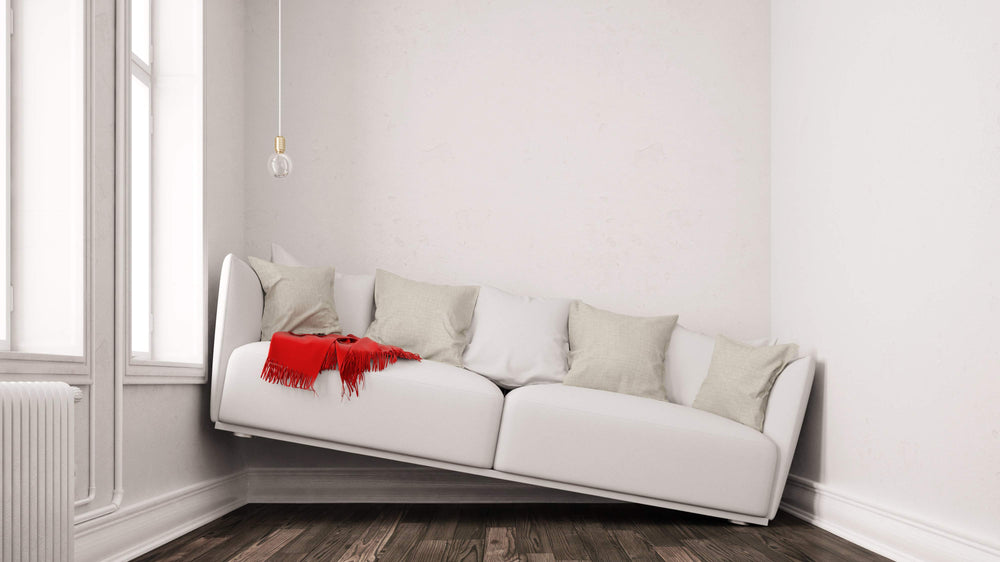 Image of a couch in a small room A.