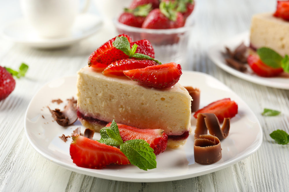 Chocolate & Strawberry Cheesecake
