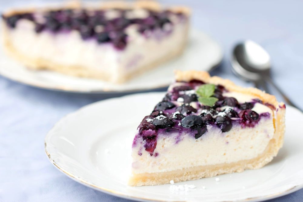 Ombre Raw Blueberry Cake