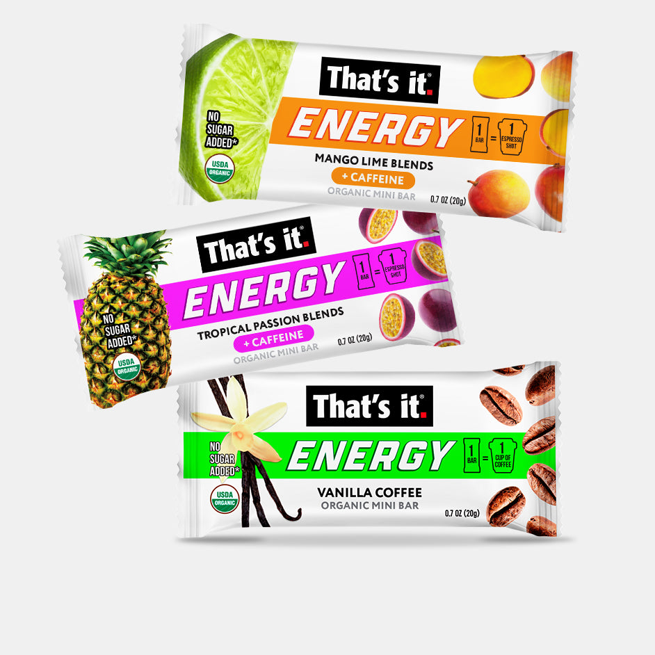 That's it.  Healthy fruit bars and snacks containing 100% real fruit