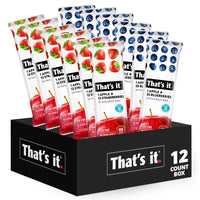 Load image into Gallery viewer, Fruit Bar Variety Pack - Strawberry &amp; Blueberry (12 Bars)
