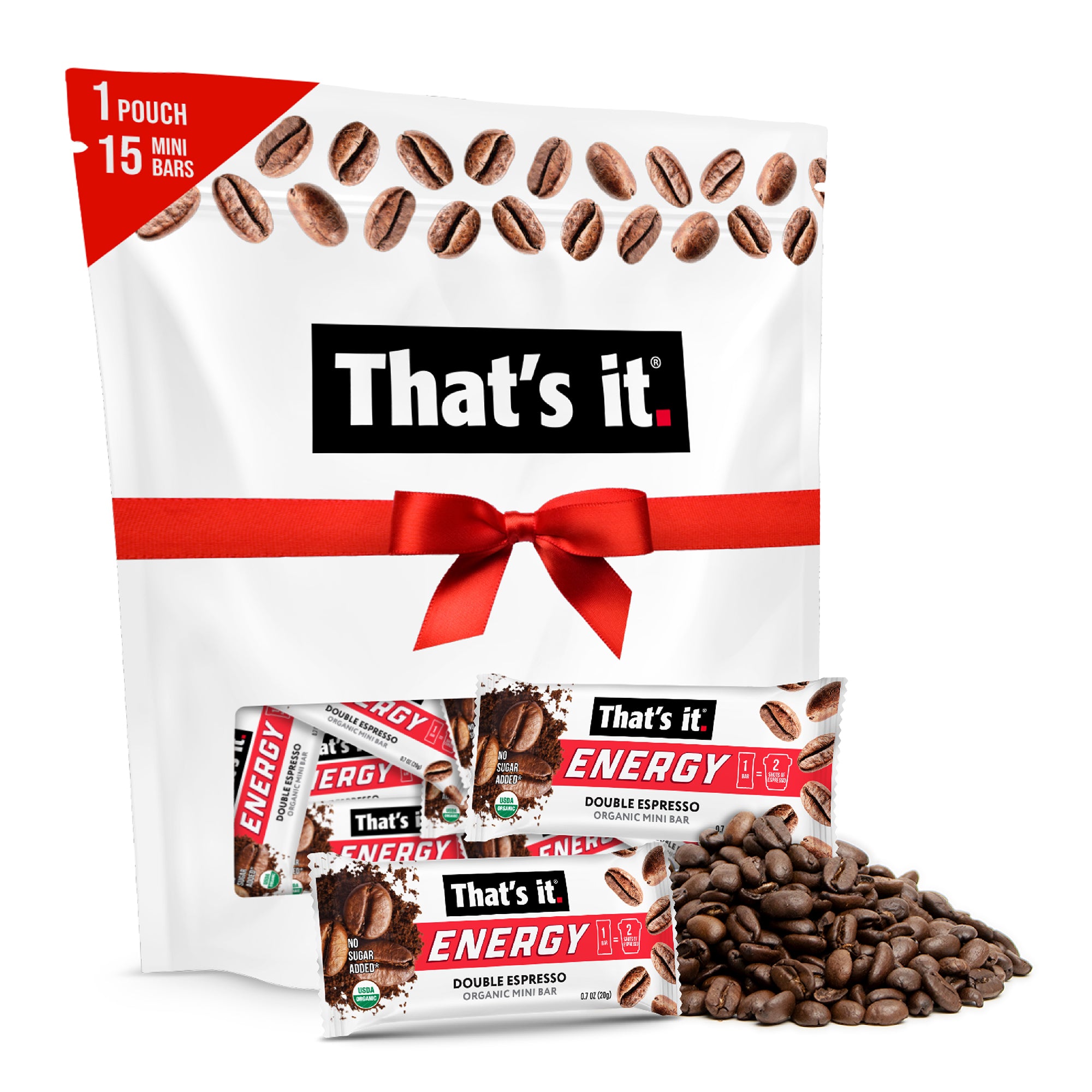 Double Espresso Organic Energy Mini Bars - Main Image