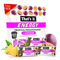 Load image into Gallery viewer, Tropical Passion Blends Organic Energy Mini Bars 100mg
