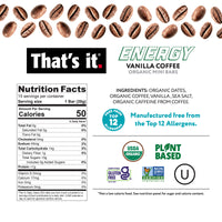 Load image into Gallery viewer, Vanilla Coffee Organic Energy Mini Bars
