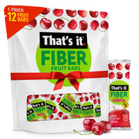 Load image into Gallery viewer, Apple + Cherry Fiber Fruit Bars (12 Bars)
