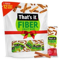 Load image into Gallery viewer, Apple + Cinnamon Fiber Fruit Bars (12 Bars)
