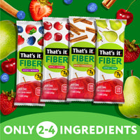Load image into Gallery viewer, Fiber Fruit Bar Variety Pack - Berries, Cherry, Pear &amp; Cinnamon (12 Bars)
