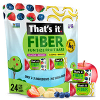 Load image into Gallery viewer, Fiber Fun Size Fruit Bar Variety - Mixed Berries &amp; Banana (24 Bars)
