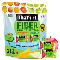 Load image into Gallery viewer, Fiber Fun Size Fruit Bar Variety - Mango &amp; Pear (24 Bars)
