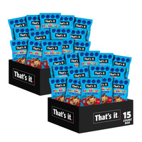 Load image into Gallery viewer, Apple + Blueberry Crisps Fruit Crunchables Bundle Box (30 Packs)
