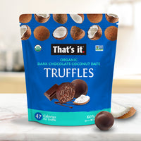 Load image into Gallery viewer, Organic Dark Chocolate Coconut Date Truffles (20 oz)
