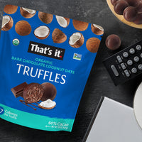 Load image into Gallery viewer, Organic Dark Chocolate Coconut Date Truffles (20 oz)
