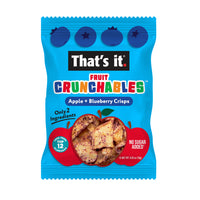 Load image into Gallery viewer, Apple + Blueberry Crisps Fruit Crunchables Bundle Box (30 Packs)
