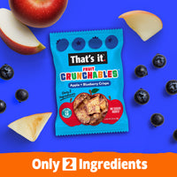 Load image into Gallery viewer, Apple + Blueberry Crisps Fruit Crunchables Bundle Box (30 Packs)
