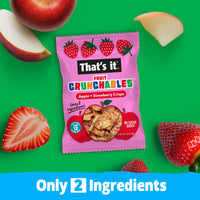 Load image into Gallery viewer, Apple + Strawberry Crisps Fruit Crunchables (15 Packs)

