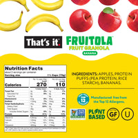 Load image into Gallery viewer, Banana Fruitola Fruit Granola (3 Packs) - 7oz
