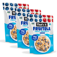 Load image into Gallery viewer, Blueberry Fruitola Fruit Granola (3 Packs) - 7oz
