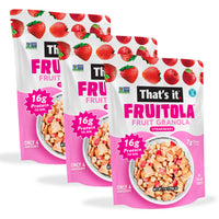 Load image into Gallery viewer, Strawberry Fruitola Fruit Granola (3 Packs) - 7oz
