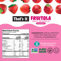 Load image into Gallery viewer, Strawberry Fruitola Fruit Granola (3 Packs) - 7oz
