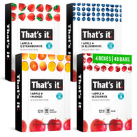 Load image into Gallery viewer, 4 BOXES, 48 BARS. I 12ct box of Strawberry, Blueberry, Mango and Cherry That&#39;s it. Fruit Bars
