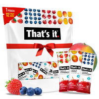 Load image into Gallery viewer, Fruit Bar Variety Pack - Blueberry, Mango &amp; Strawberry (12 Bars)
