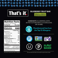 Load image into Gallery viewer, Blueberry Probiotic Fruit Bars
