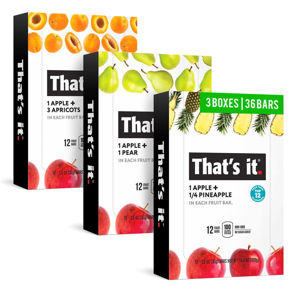 Tropical Fruit Bar Variety Pack with Banana Coconut and Mango Fruit