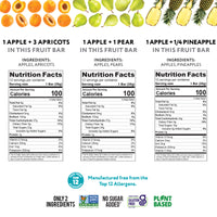 Load image into Gallery viewer, Nutrition Panes for Apricot, Pear and Pineapple Fruit Bars
