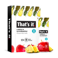 Load image into Gallery viewer, Pineapple 12 Count Box and single Fruit Bar
