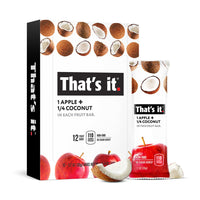 Load image into Gallery viewer, 12 count box of Apple + Coconut plus single bar
